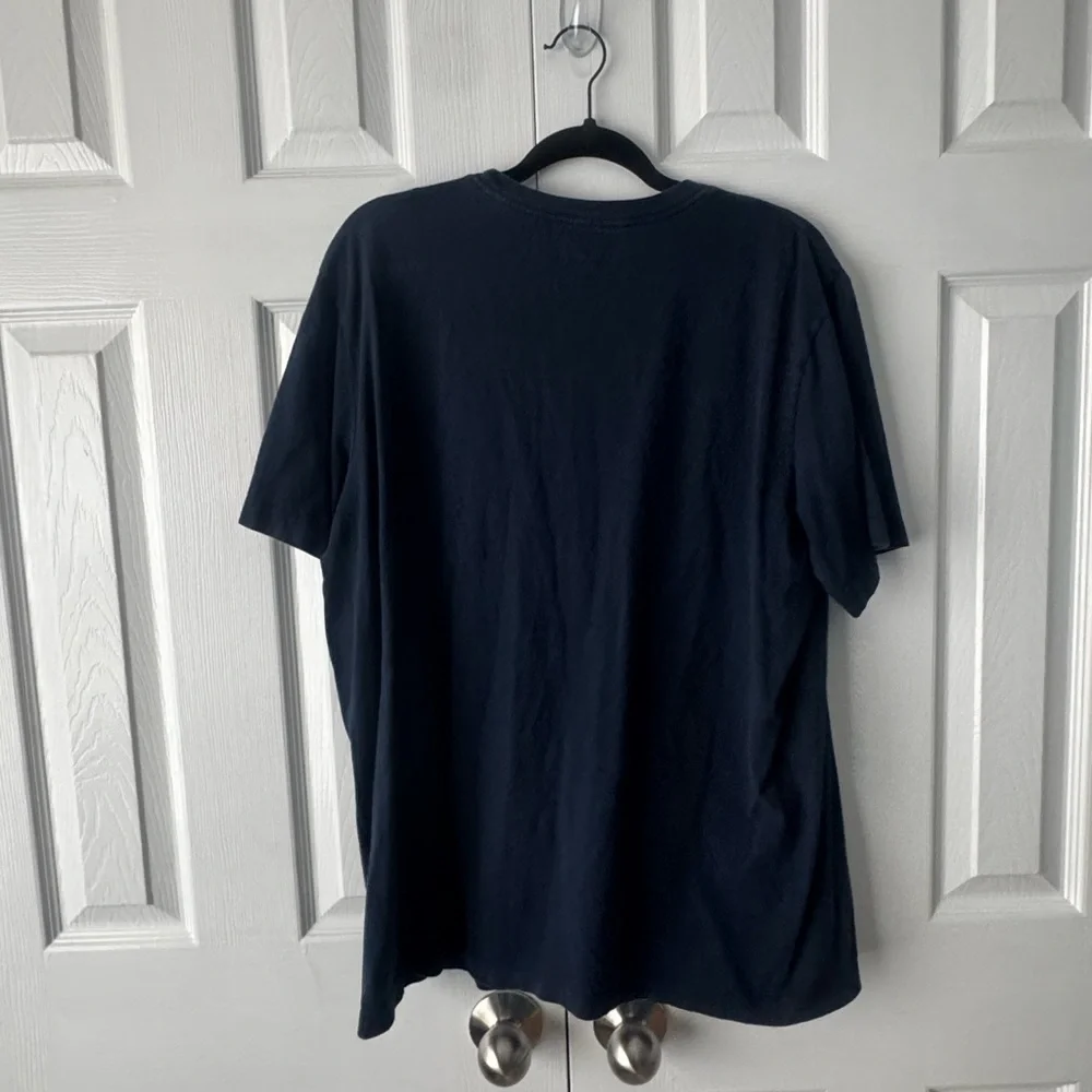 Nike Navy Blue Jumbo Swoosh Just Do It Graphic Tee T-Shirt Men's Large